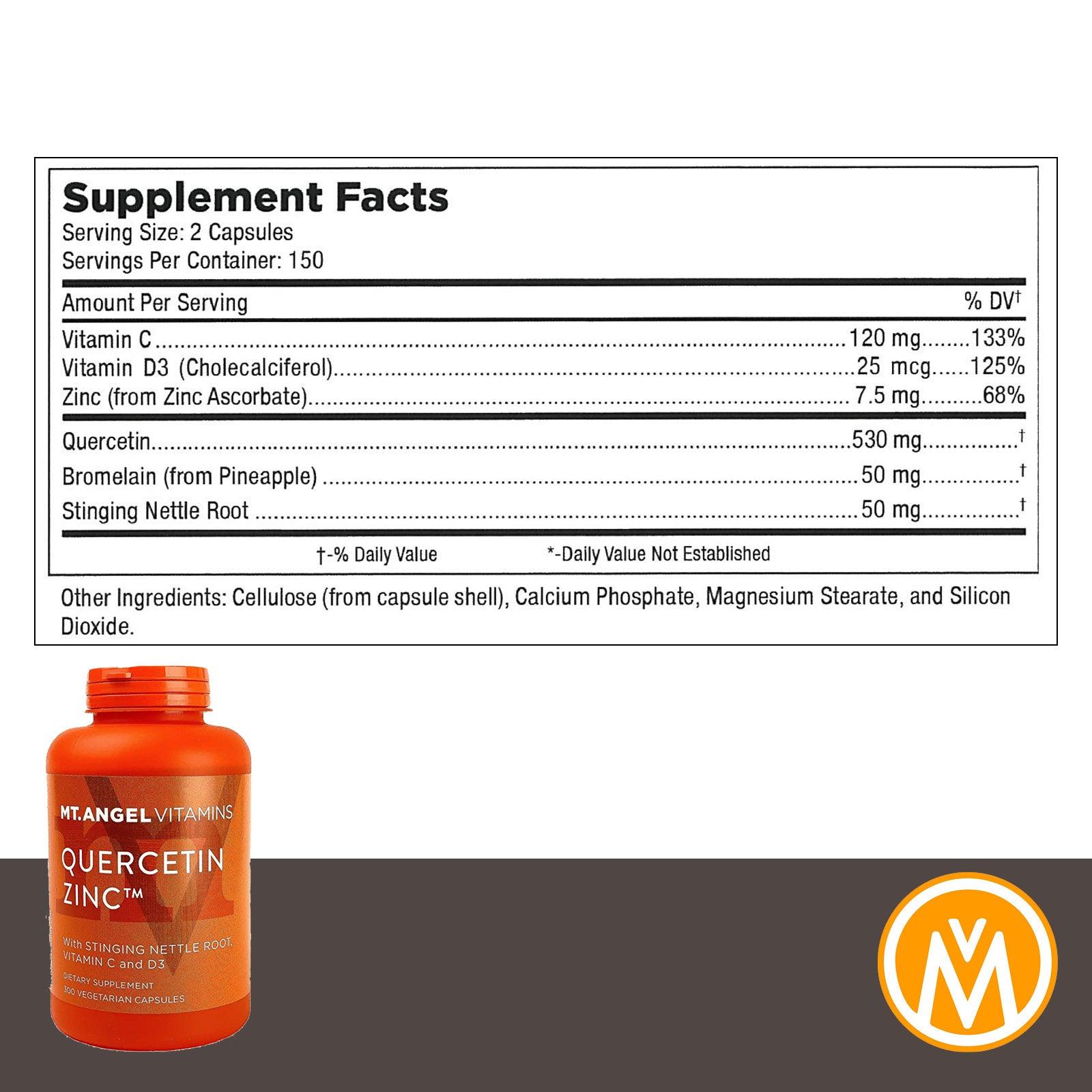 Quercetin and Zinc Come for the Quercetin, Stay for the Zinc Mt