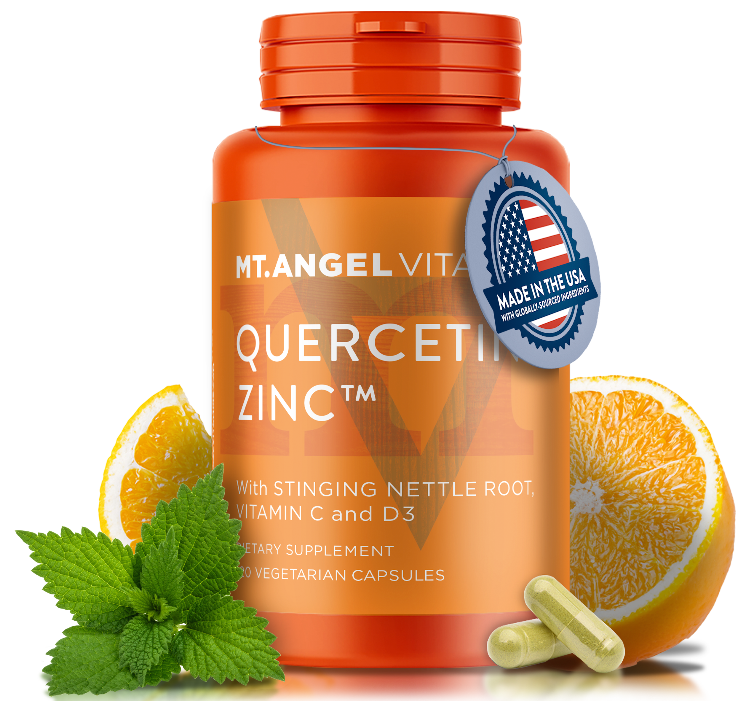 ZHPHK Quercetin 1000mg With Zinc, Vitamin C, D, Magnesium – 9-in-1 Immune Support – 60 Capsules