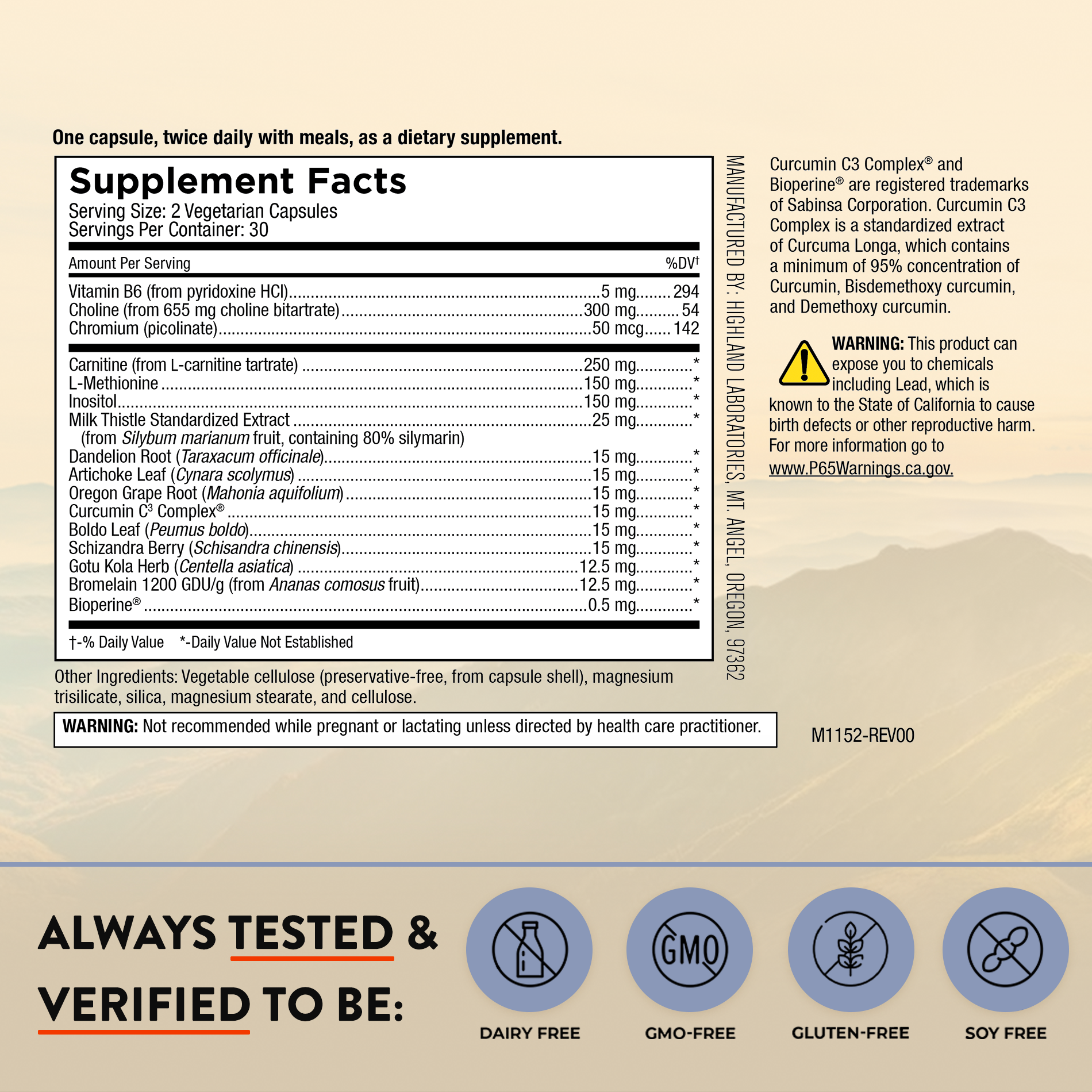 【ほぼ未使用】23-24 NOVEMBER LIVER TOUR 　153 Vital Nutrients Liver Support II with Picrorhiza, 60 Capsules