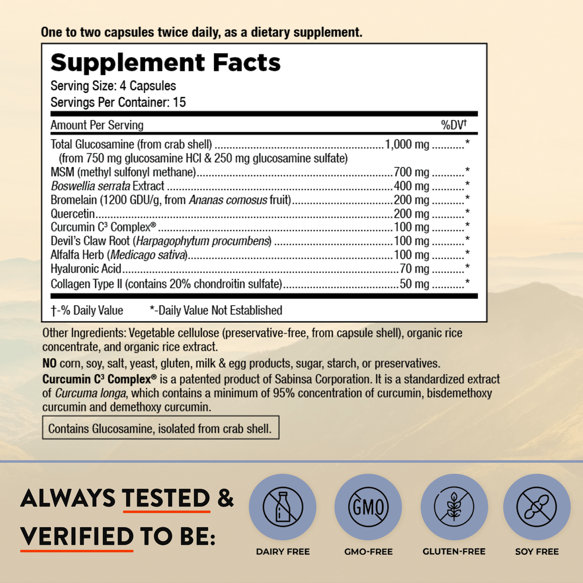 JOINT SOLUTION ADVANCED W/HA & MSM CAPS 60CT