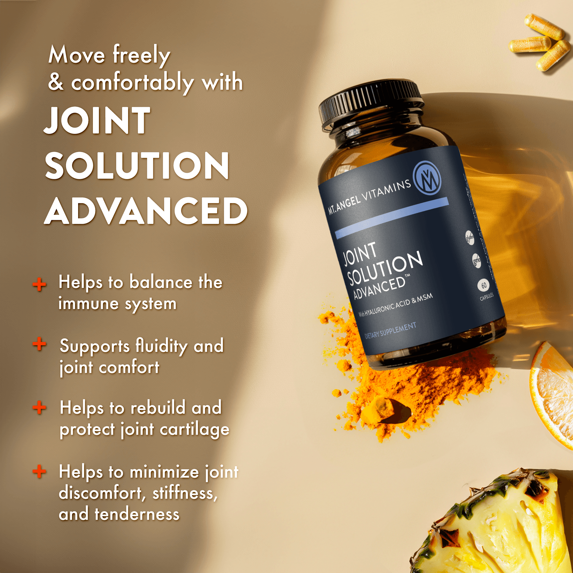 JOINT SOLUTION ADVANCED W/HA & MSM CAPS 60CT