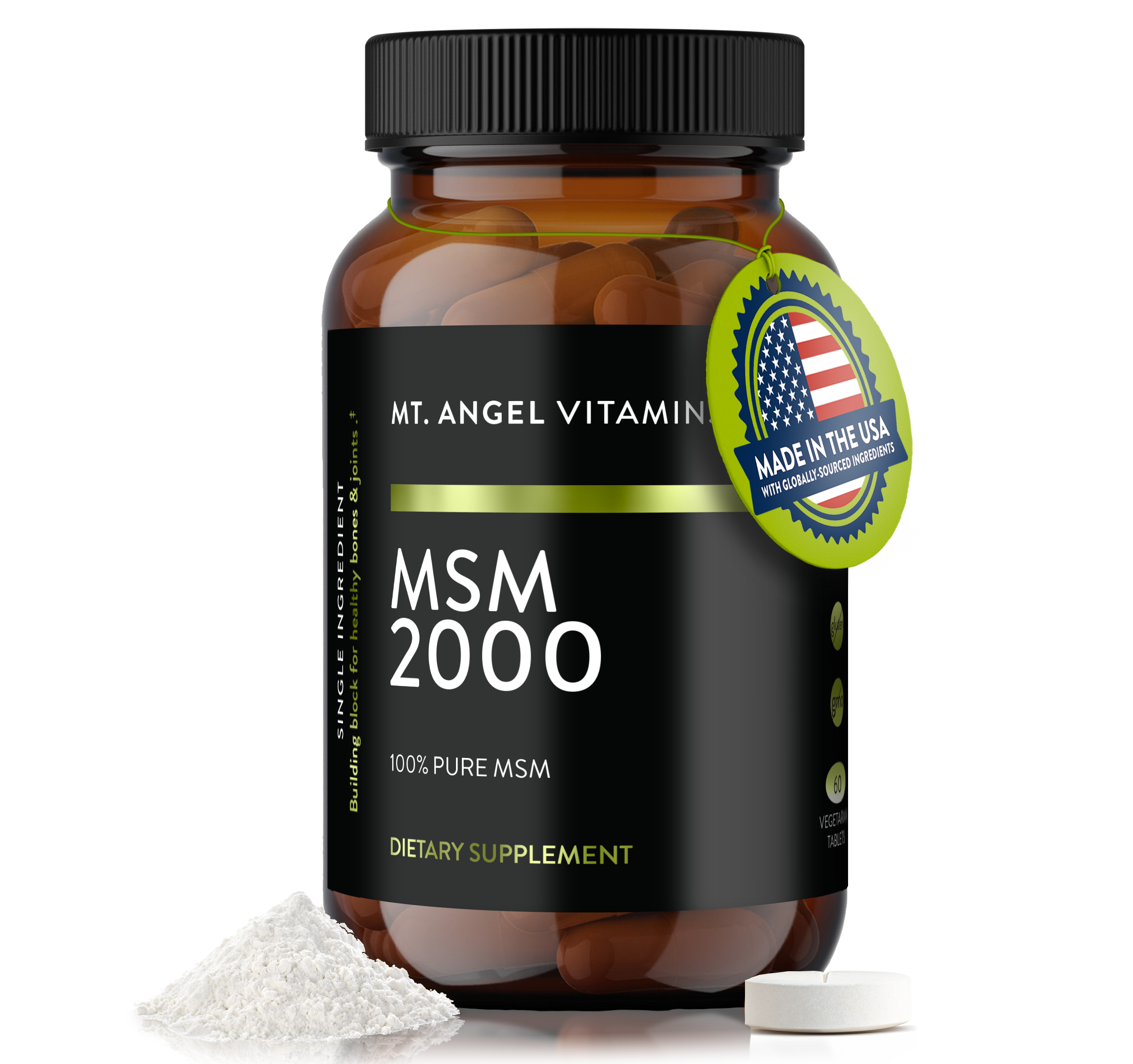 MSM 2000mg Joint Health Support | Pure MSM Supplement for Mobility & F ...