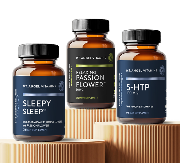 Calm + Sleep Stack (Sleepy Sleep, Passionflower, and 5-HTP)