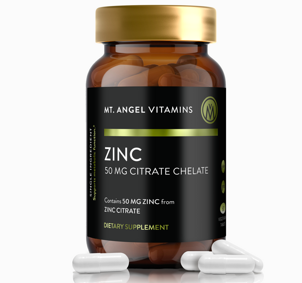 Advanced Zinc Citrate Chelate 50mg - Optimal Immune Support & Wellness Formula, High Absorption Zinc 50mg Tablets
