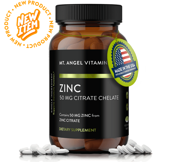 Advanced Zinc Citrate Chelate 50mg - Optimal Immune Support & Wellness Formula, High Absorption Zinc 50mg Tablets