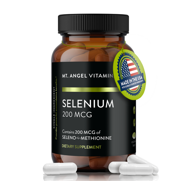 Selenium 200mcg Capsules – High Absorption Selenomethionine – Thyroid & Immune Support – Vegan, Non-GMO – Antioxidant Supplement Made in USA - 60 Veggie Caps