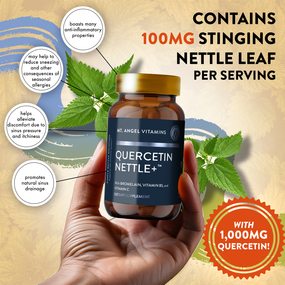 Mt. Angel Vitamins Quercetin Nettle+ Advanced Seasonal Allergy