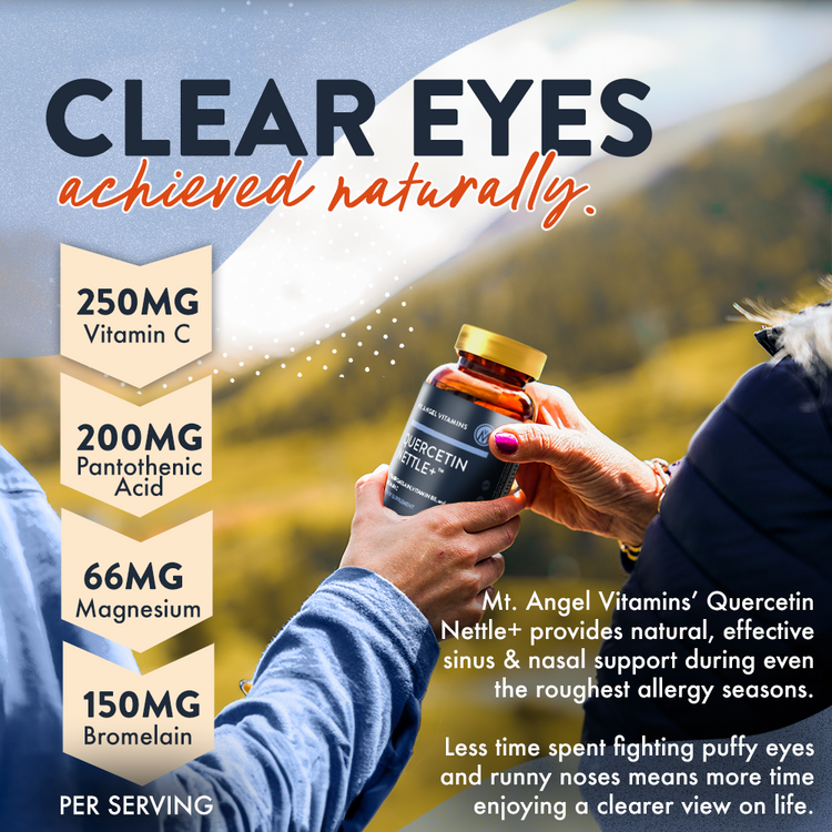 Mt. Angel Vitamins Quercetin Nettle+ Advanced Seasonal Allergy