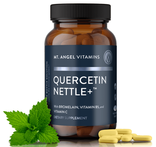 Mt. Angel Vitamins Quercetin Nettle+ - Your Essential Partner for Seasonal Support | 60 Tablets