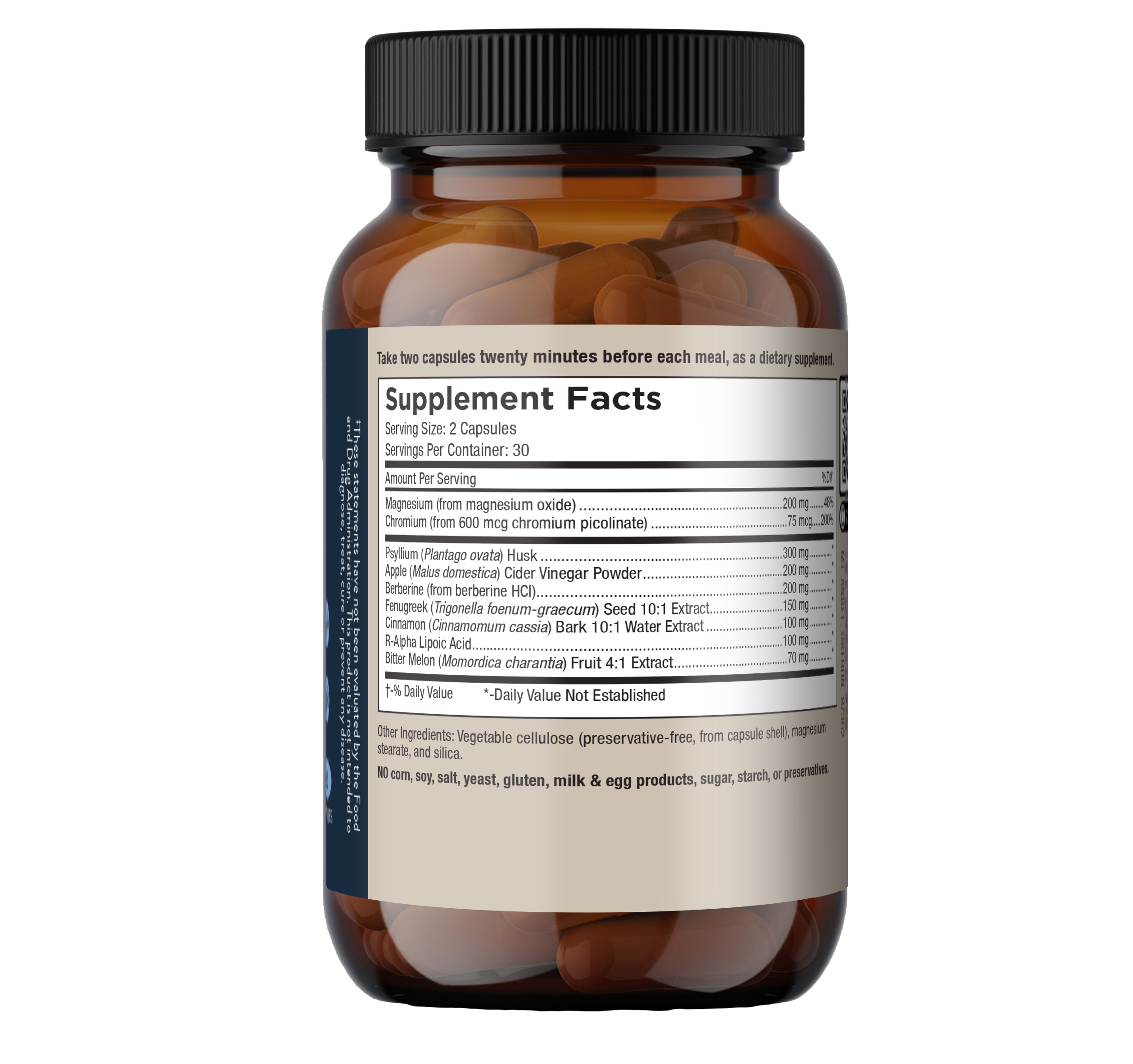 BLOOD SUGAR SUPPORT 60CT CAPS Mt. Angel Vitamins