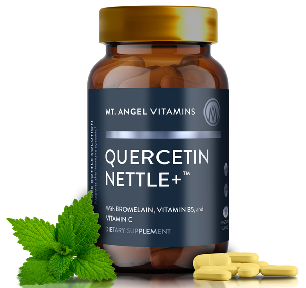 Mt. Angel Vitamins Quercetin Nettle+ - Your Essential Partner for Seasonal Support | 90 Tablets