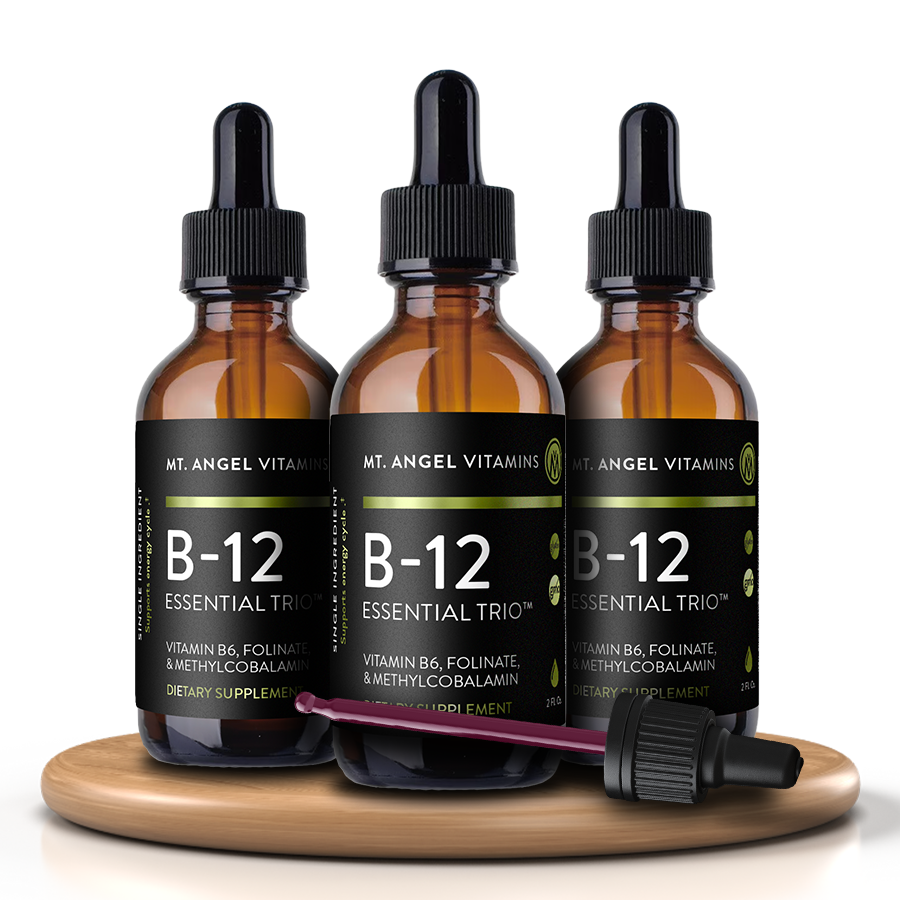 B-12 Essential Trio real bottle and carton